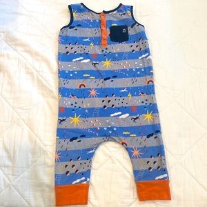 Rags to Raches Striped Rag. Size 5/6T. Unicorn, rainbow, sun, shapes.